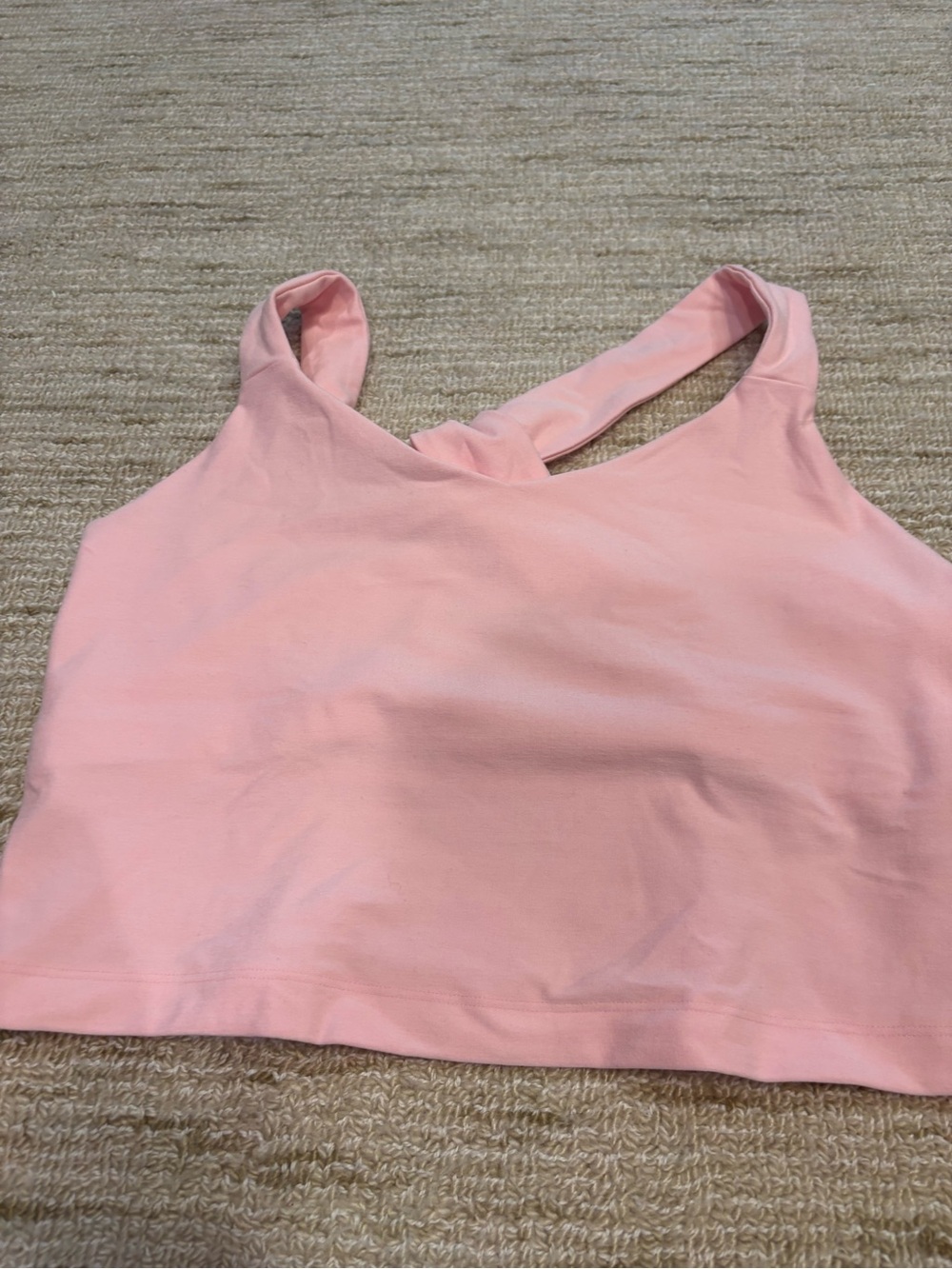 Beyond Yoga Light Pink Cropped Sports Bra Tank